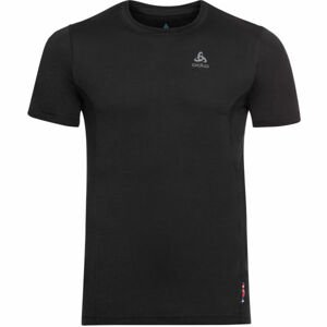 Odlo SUW MEN'S TOP CREW NECK S/S NATURAL+ LIGHT čierna L - Pánske tričko
