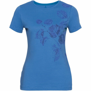 Odlo WOMEN'S T-SHIRT CREW NECK S/S KUMANO PRINT modrá M - Dámske tričko