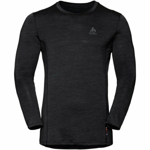 Odlo SUW MEN'S TOP CREW NECK L/S NATURAL+ LIGHT čierna L - Pánske tričko