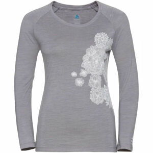 Odlo WOMEN'S T-SHIRT CREW NECK L/S CONCORD sivá M - Dámske tričko