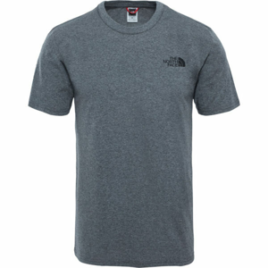 The North Face S/S SIMPLE DOME TE M Pánske tričko, tmavo sivá, veľkosť M