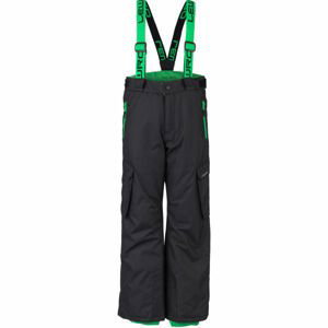 Lewro HRISCO zelená 128-134 - Detské snowboardové nohavice