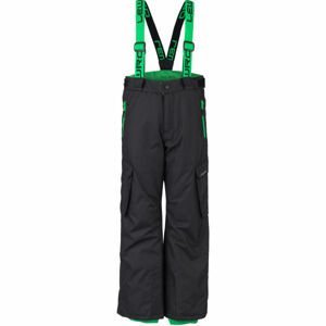 Lewro HRISCO zelená 140-146 - Detské snowboardové nohavice
