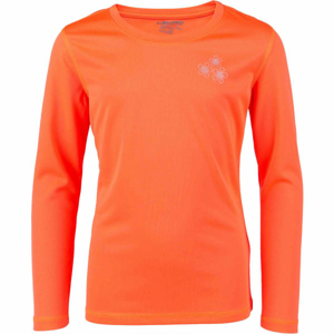 Lewro LIMIA Dievčenské tričko, oranžová,strieborná, veľkosť