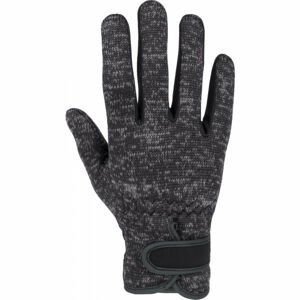 Willard KETS Dámske rukavice z pleteného flísu, tmavo sivá, veľkosť M/L