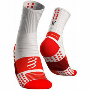 Compressport PRO MARATHON SOCKS Bežecké ponožky, biela, veľkosť