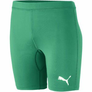 Puma LIGA BASELAYER SHORT TIGH JR zelená 140 - Detské športové šortky