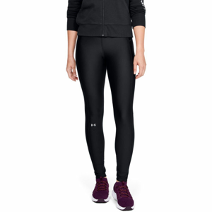 Under Armour HG ARMOUR LEGGING BRANDED WB Dámske kompresné legíny, čierna,biela, veľkosť