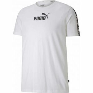 Puma APLIFIED TEE biela S - Pánske športové tričko