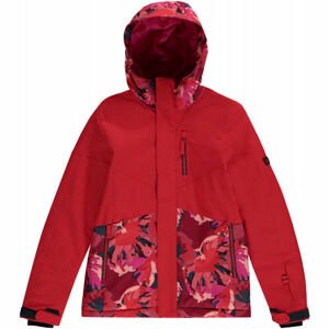 O'Neill PG CORAL JACKET Dievčenská lyžiarska/snowboardová bunda, červená, veľkosť 128