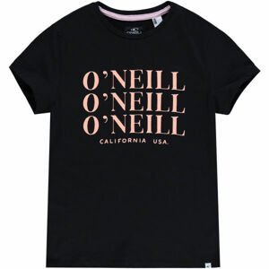 O'Neill LG ALL YEAR SS T-SHIRT Dievčenské tričko, čierna,lososová, veľkosť