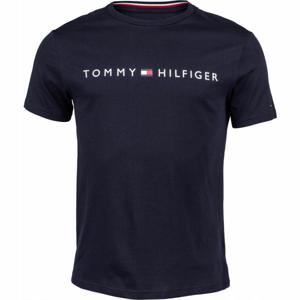 Tommy Hilfiger CN SS TEE LOGO Pánske tričko, čierna, veľkosť L