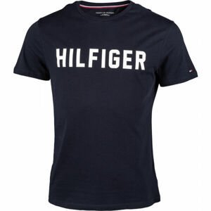 Tommy Hilfiger CN SS TEE HILFIGER Pánske tričko, tmavo modrá, veľkosť L
