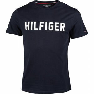 Tommy Hilfiger CN SS TEE HILFIGER tmavo modrá XL - Pánske tričko