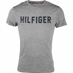 Tommy Hilfiger CN SS TEE HILFIGER Pánske tričko, sivá, veľkosť M