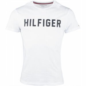 Tommy Hilfiger CN SS TEE HILFIGER Pánske tričko, biela, veľkosť XL