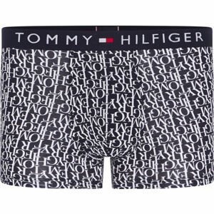 Tommy Hilfiger TRUNK PRINT Pánske boxerky, tmavo modrá, veľkosť M