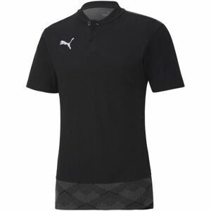 Puma TEAM FINAL 21 CASUALS POLO Unisex tričko, čierna, veľkosť XL