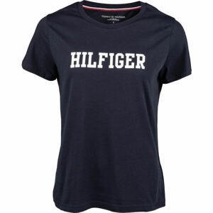 Tommy Hilfiger CN TEE SS HILFIGER tmavo modrá L - Dámske tričko