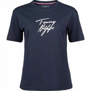 Tommy Hilfiger CN TEE SS LOGO  XS - Dámske tričko