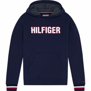 Tommy Hilfiger OH HOODIE Dámska mikina, tmavo modrá, veľkosť XS