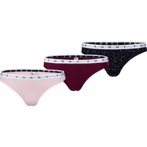 Tommy Hilfiger 3P THONG PRINT  S - Dámske tangá