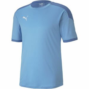 Puma TEAM FINAL 21 TRAINING JERSEY Pánske tričko, svetlomodrá, veľkosť