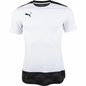 Puma TEAM FINAL 21 CASUALS TEE Pánske tričko, biela, veľkosť XL