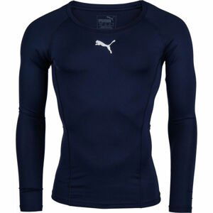 Puma LIGA BASELAYER TEE LS Pánske funkčné tričko, tmavo modrá, veľkosť