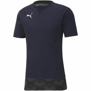 Puma TEAM FINAL 21 CASUALS POLO Unisex tričko, tmavo modrá, veľkosť XL