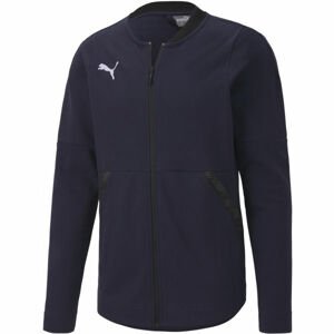 Puma TEAM FINAL 21 CASUALS JACKET Pánska bunda, tmavo modrá, veľkosť S