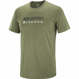 Salomon AGILE GRAPHIC TEE M  M - Pánske tričko