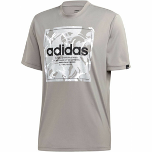 adidas CAMO BX T Pánske tričko, sivá, veľkosť M