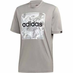 adidas CAMO BX T Pánske tričko, sivá,biela,čierna, veľkosť