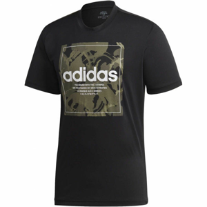 adidas CAMO BX T Pánske tričko, čierna,kaki,biela, veľkosť