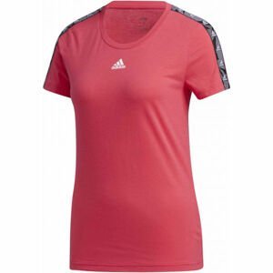 adidas WOMENS ESSENTIALS TAPE TEE Dámske tričko, ružová, veľkosť S
