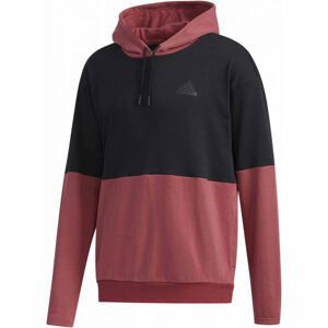 adidas NEW AUTHENTIC HOODED SWEATSHIRT Pánska mikina, vínová,čierna, veľkosť