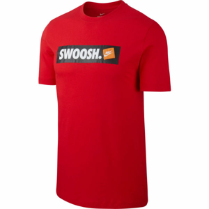 Nike TEE SWOOSH BMPR STKR červená S - Pánske tričko