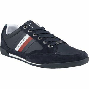 Tommy Hilfiger CORPORATE MATERIAL MIX CUPSOLE tmavo modrá 41 - Pánske tenisky