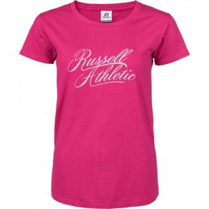 Russell Athletic S/S CREWNECK TEE SHIRT SMU Dámske tričko, ružová,biela, veľkosť