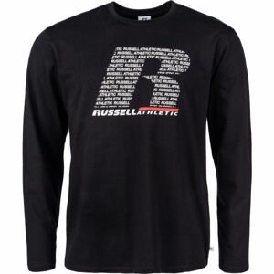 Russell Athletic L/S CREWNECK TEE SHIRT Pánske tričko, čierna, veľkosť 2XL