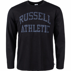 Russell Athletic L/S CREWNECK TEE SHIRT Pánske tričko, čierna,tmavo modrá, veľkosť