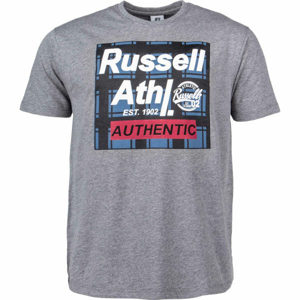 Russell Athletic S/S CREWNECK TEE SHIRT Pánske tričko, sivá, veľkosť S