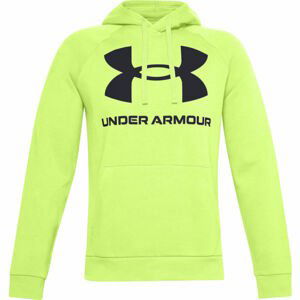 Under Armour RIVAL FLEECE BIG LOGO HD žltá M - Pánska mikina