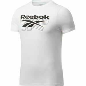 Reebok GS OPP TEE Pánske tričko, biela,čierna, veľkosť