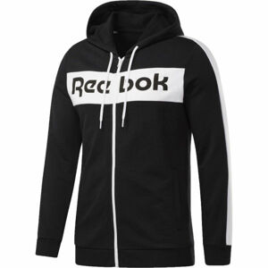 Reebok TE LL FZ HOODIE Pánska mikina, čierna, veľkosť XL