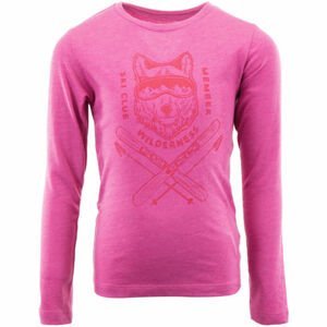 ALPINE PRO ERNO Detské tričko, ružová, veľkosť 128-134