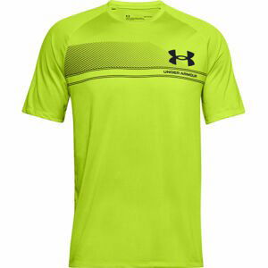 Under Armour LOGO WORDMARK TECH SS zelená L - Pánske tričko