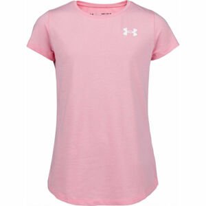 Under Armour LIVE SS CREW ružová XL - Dievčenské tričko