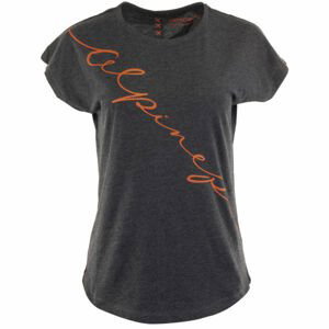 ALPINE PRO SENTA Dámske tričko, čierna,oranžová, veľkosť